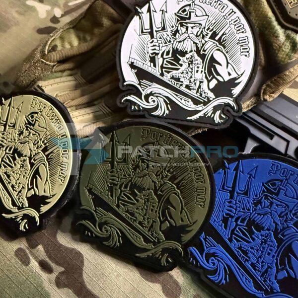 PACK 4 PARCHES - POR TIERRA Y POR MAR (4 COLORES)