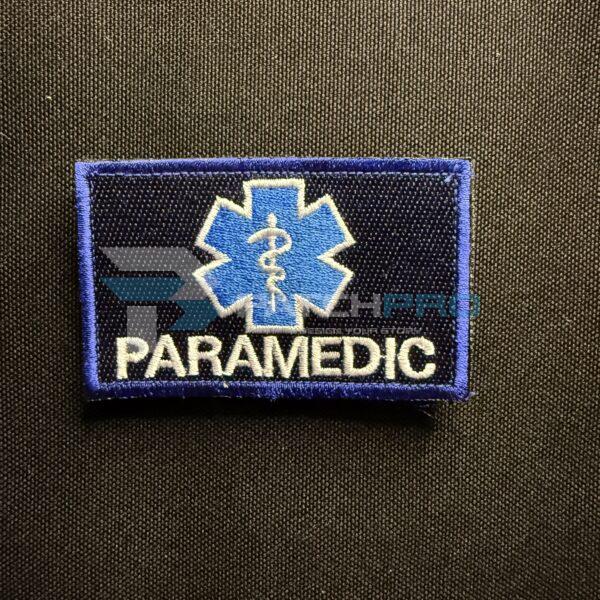 PARCHE BORDADO PARAMÉDICO - AZUL