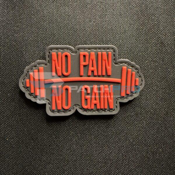 PARCHE PVC "NO PAIN NO GAIN"