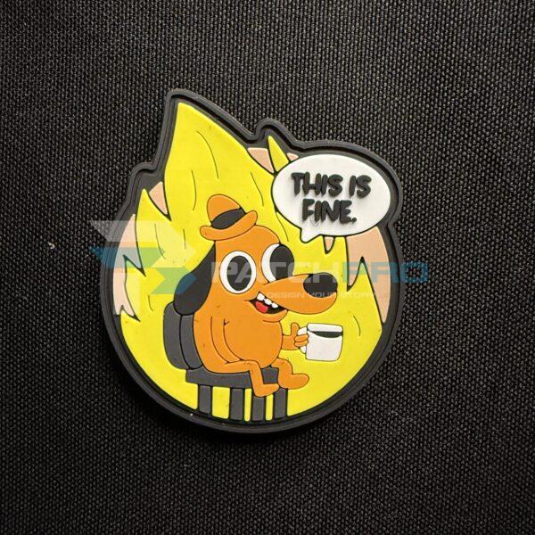 PARCHE PVC "THIS IS FINE"
