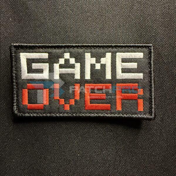 PARCHE BORDADO GAME OVER