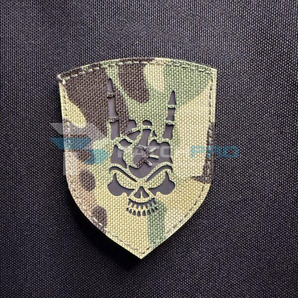 PARCHE LASERCUT "CALAVERA ROCKERA - MULTICAM"