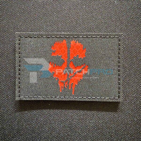 PARCHE LASERCUT FANTASMA (COLOR ROJO)