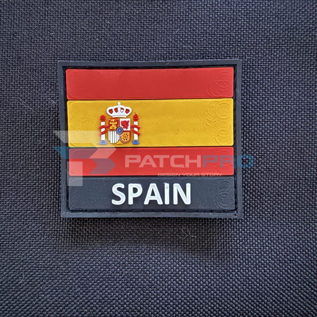 PARCHE PVC «SPAIN» BANDERA ESPAÑA