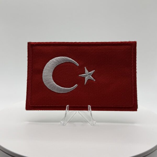 PARCHE BORDADO "Bandera de Turquía"