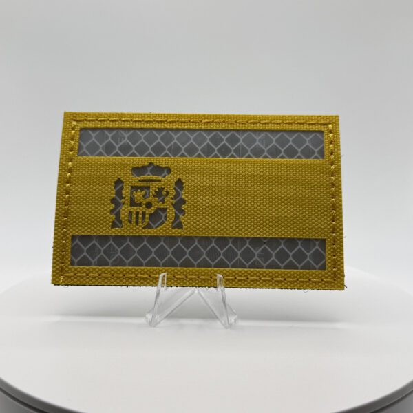 PARCHE REFLECTANTE LASERCUT "BANDERA ESPAÑA" (AMARILLO)