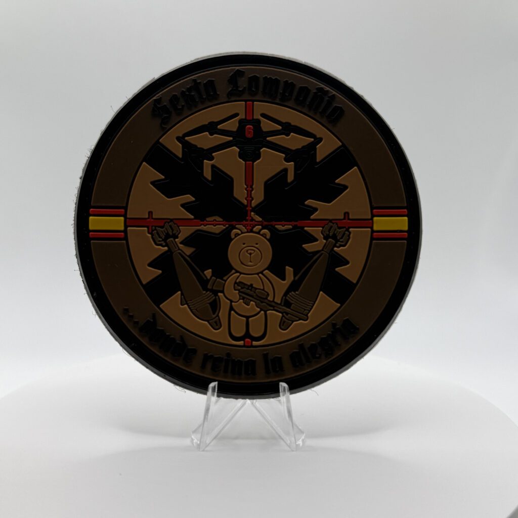 PARCHE PVC 6ªCIA LEGIÓN ESPAÑOLA – VERSIÓN ÁRIDO/ROJO