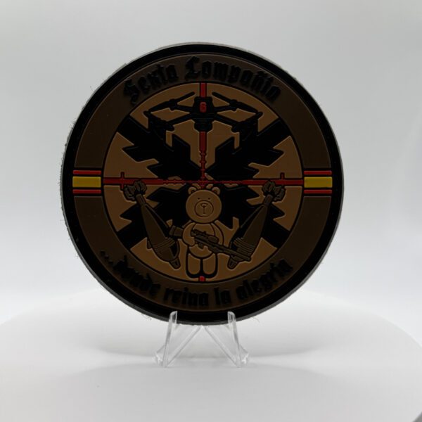 PARCHE PVC 6ªCIA LEGIÓN ESPAÑOLA - VERSIÓN ÁRIDO/ROJO