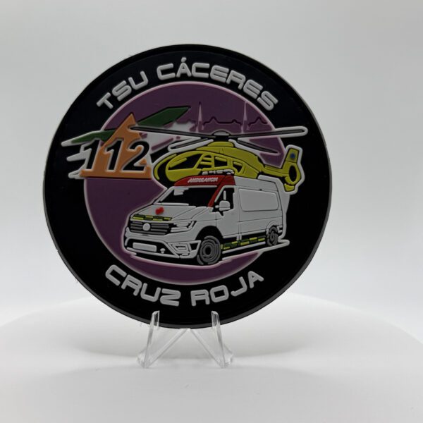 PARCHE PVC "TSU CÁCERES" CRUZ ROJA