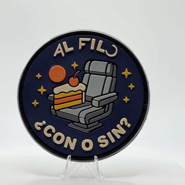 PARCHE PVC “AL FILO – ¿CON O SIN?”