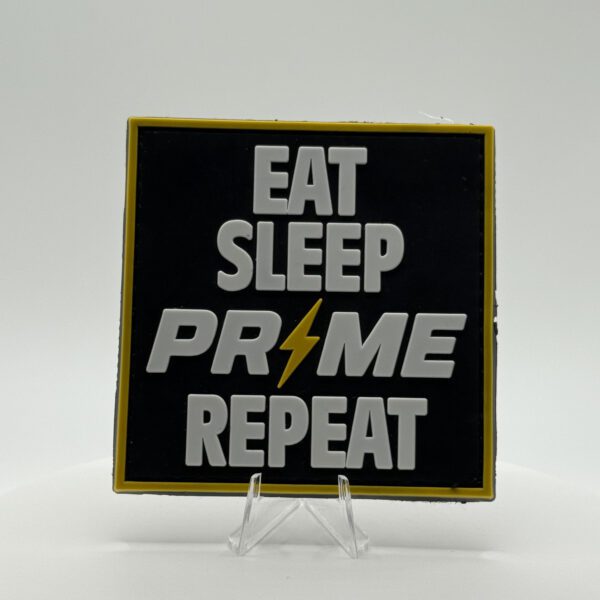 PARCHE PVC "EAT SLEEP PRIME REPEAT"