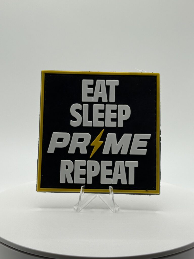 PARCHE PVC «EAT SLEEP PRIME REPEAT»