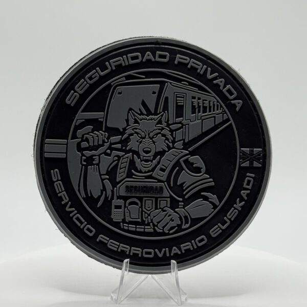 PARCHE PVC “SEGURIDAD PRIVADA – SERVICIO FERROVIARIO EUSKADI” – BAJA VISIBILIDAD