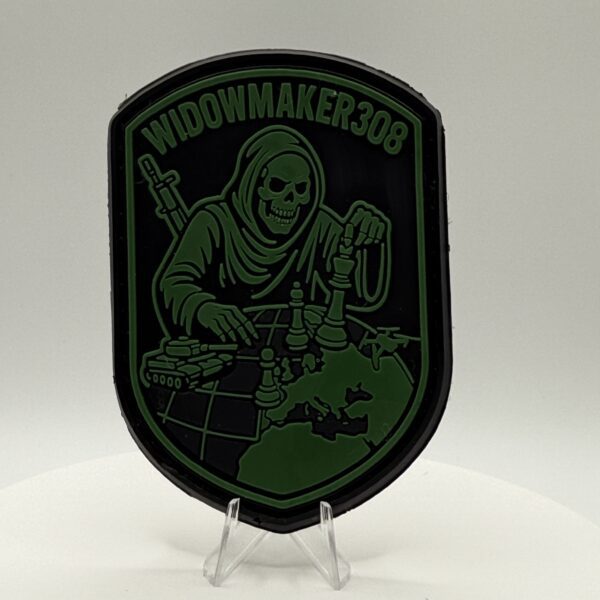 PARCHE PVC “WIDOWMAKER308” – La muerte mueve ficha (COLOR VERDE)