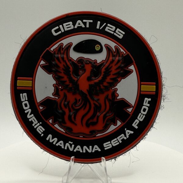 PARCHE PVC CIBAT I/25 "SONRÍE, MAÑANA SERÁ PEOR"