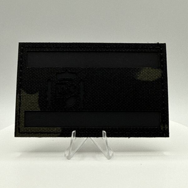 PARCHE REFLECTANTE LASERCUT "BANDERA ESPAÑA" (MULTICAM NEGRO)
