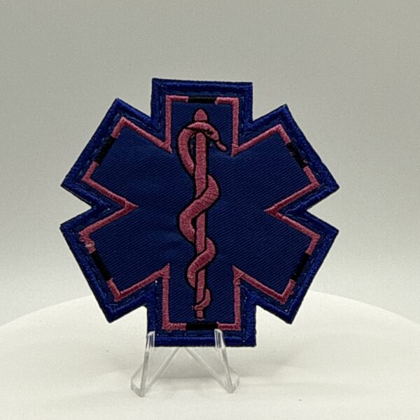 PARCHE ESTRELLA DE LA VIDA - ROSA Y AZUL