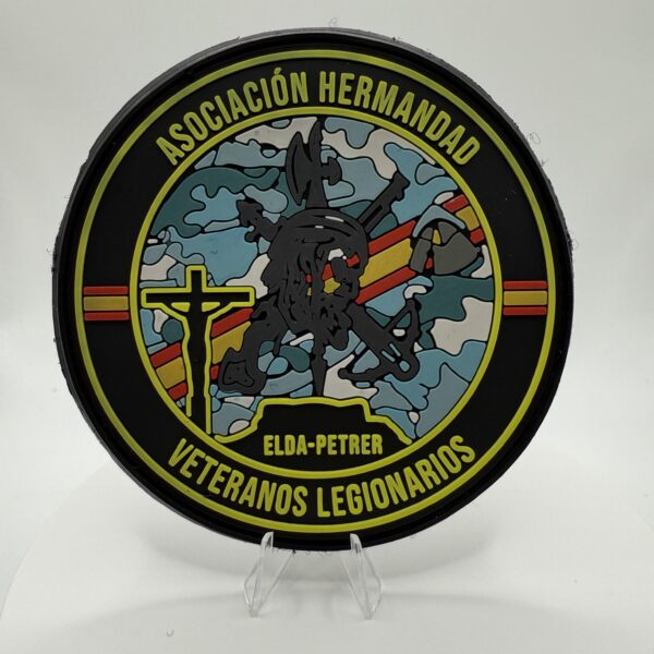 PARCHE PVC "HERMANDAD VETERANOS LEGIONARIOS" - ELDA PETRER (COLOR GRIS)