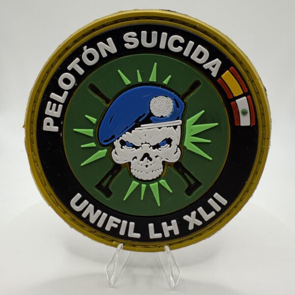 PARCHE PVC "PELOTON SUICIDA" - UNIFIL LH XLII (MISIÓN LÍBANO)