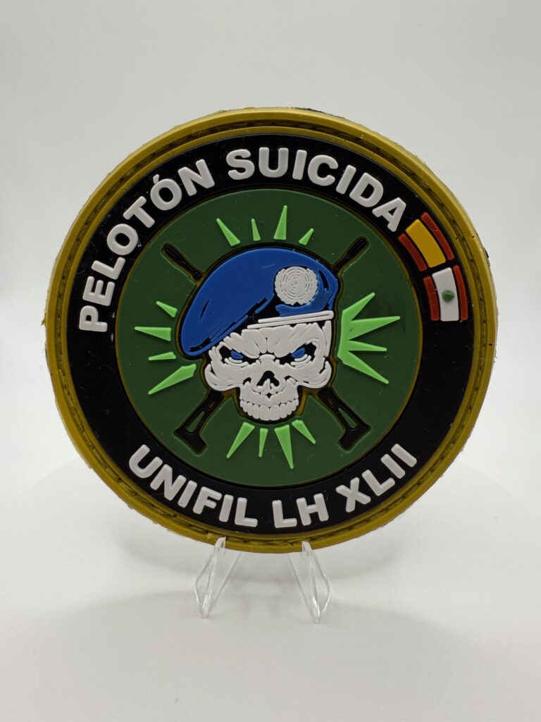 PARCHE PVC «PELOTON SUICIDA» – UNIFIL LH XLII (MISIÓN LÍBANO)
