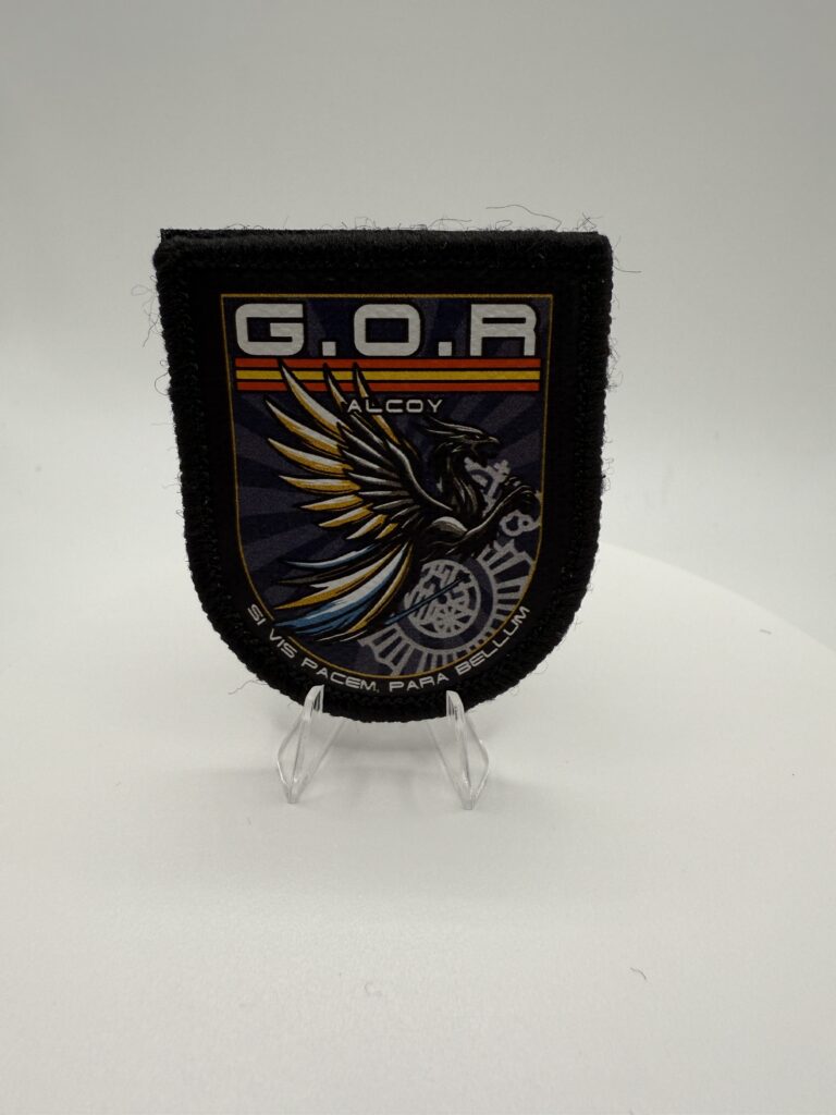 PARCHE SUBLIMACION «GOR POLICIA NACIONAL ALCOY» (PEQUEÑO PARA CHALECO)
