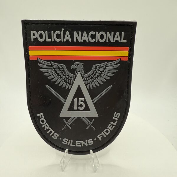 PARCHE PVC - POLICÍA NACIONAL "15" - FORTIS · FIDELIS · SILENS